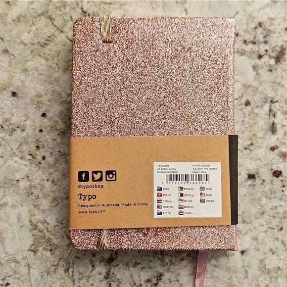 A6 Buffalo Journal Sparkle Pink Notebook - Picture 8 of 9